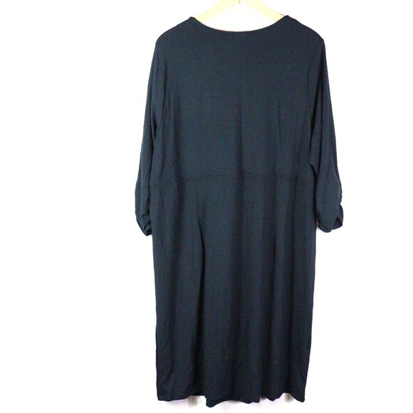 Lands End Faux Wrap Dress size 20W-22W - Picture 2 of 6